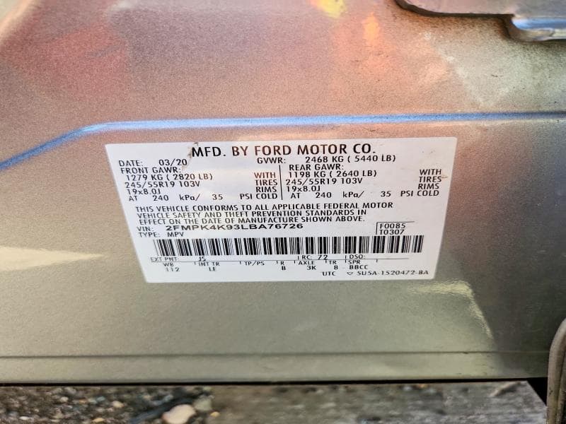 2020 FORD EDGE TITANIUM 13