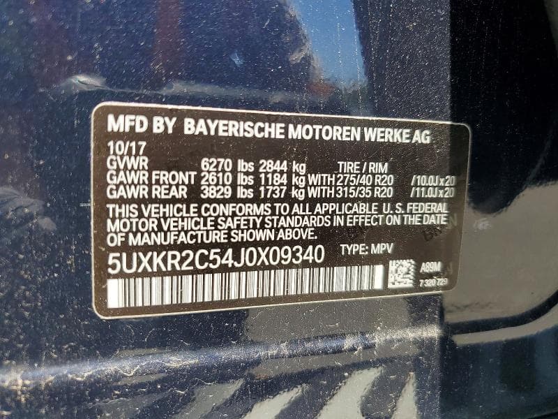 2018 BMW X5 SDRIVE35I 13