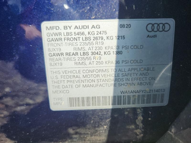 2020 AUDI Q5 PREMIUM 13