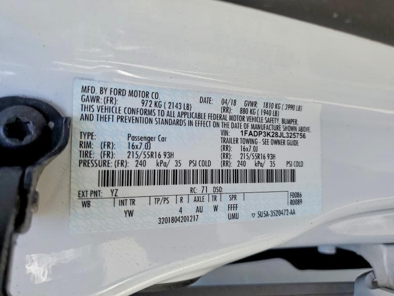 2018 FORD FOCUS SE SE 13