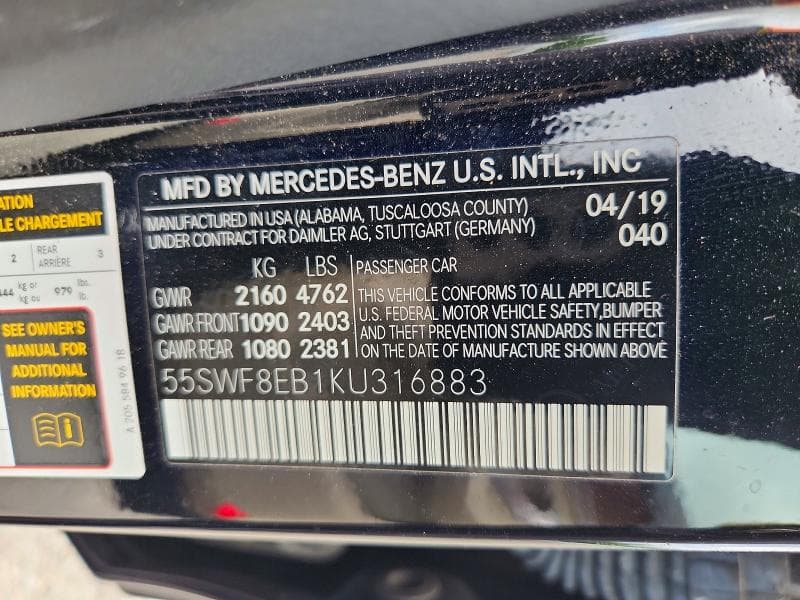 2019 MERCEDES-BENZ C 300 4MATIC 300 4MATIC 13