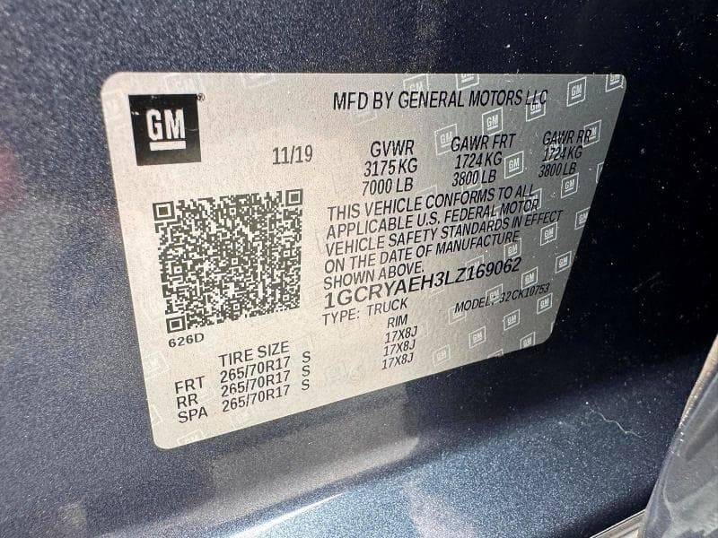 2020 CHEVROLET SILVERADO K1500 12
