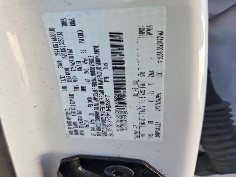 2018 FORD F150 SUPERCREW 12