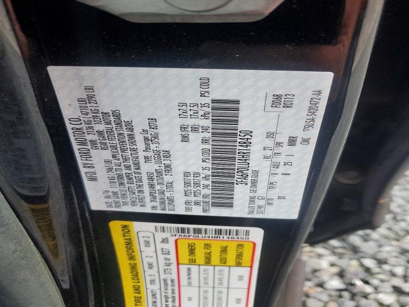 2017 FORD FUSION SE HYBRID 13