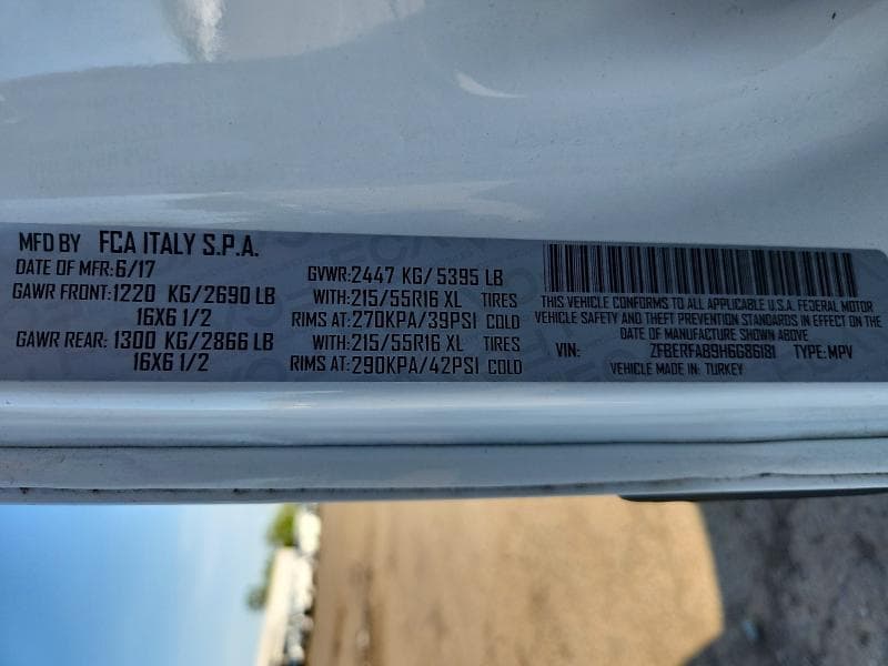 2017 RAM PROMASTER CITY ST DELIVERY VAN ST 13