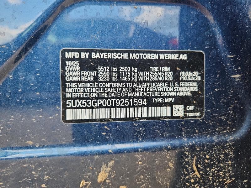 2026 BMW X3 30 XDRIVE 12