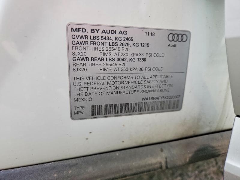 2019 AUDI Q5 PREMIUM PLUS 13