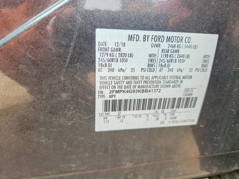 2019 FORD EDGE SE 13