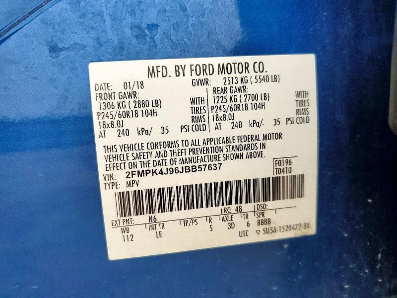 2018 FORD EDGE SEL 13