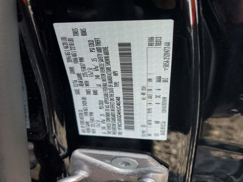 2017 FORD ESCAPE SE SE 13