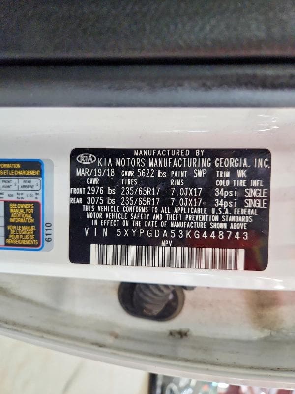 2019 KIA SORENTO LX V6 LX V6 13