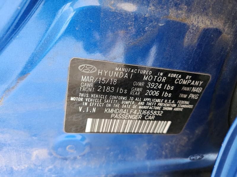 2018 HYUNDAI ELANTRA SEL 12