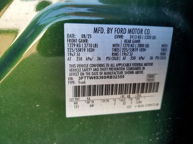 2025 FORD MAVERICK LARIAT 12