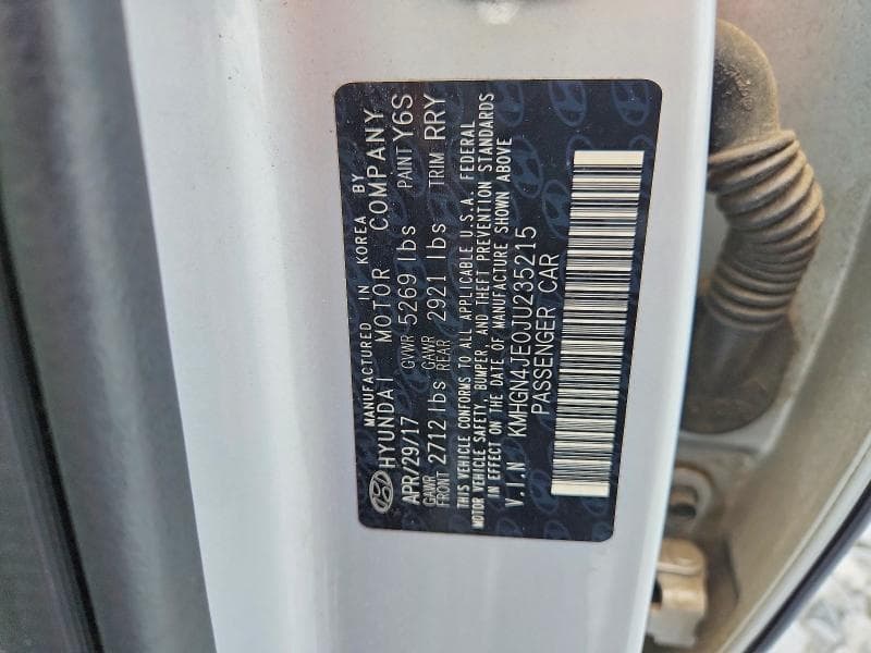 2018 GENESIS G80 3.8 3.8 12