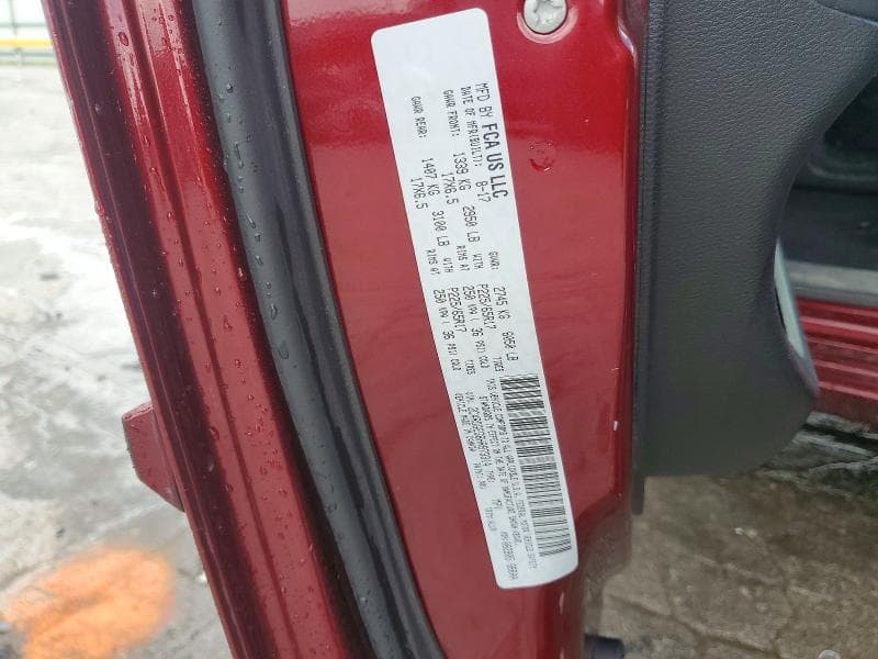 2017 DODGE GRAND CARAVAN GT 14