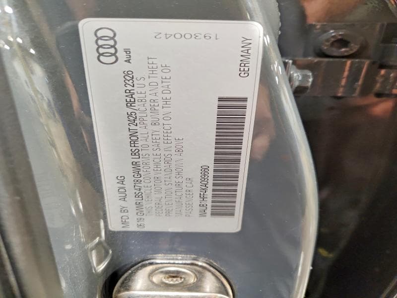 2019 AUDI S3 PREMIUM PLUS 13