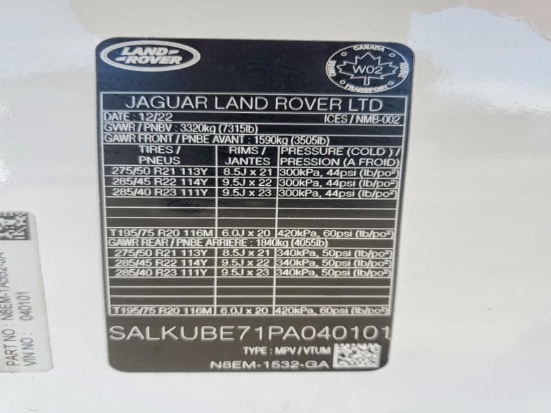 2023 LAND ROVER RANGE ROVER FIRST EDITION 14