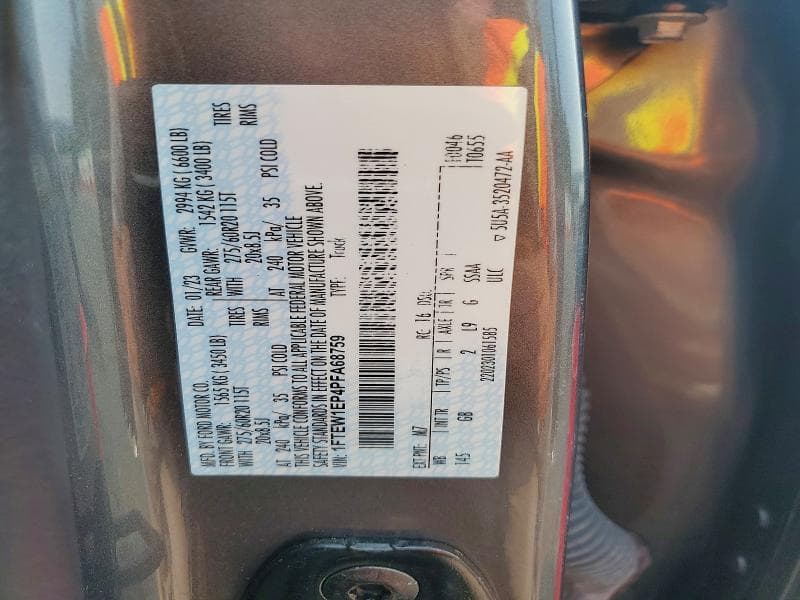 2023 FORD F150 SUPERCREW 12