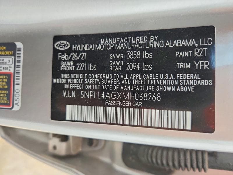 2021 HYUNDAI ELANTRA SE 12