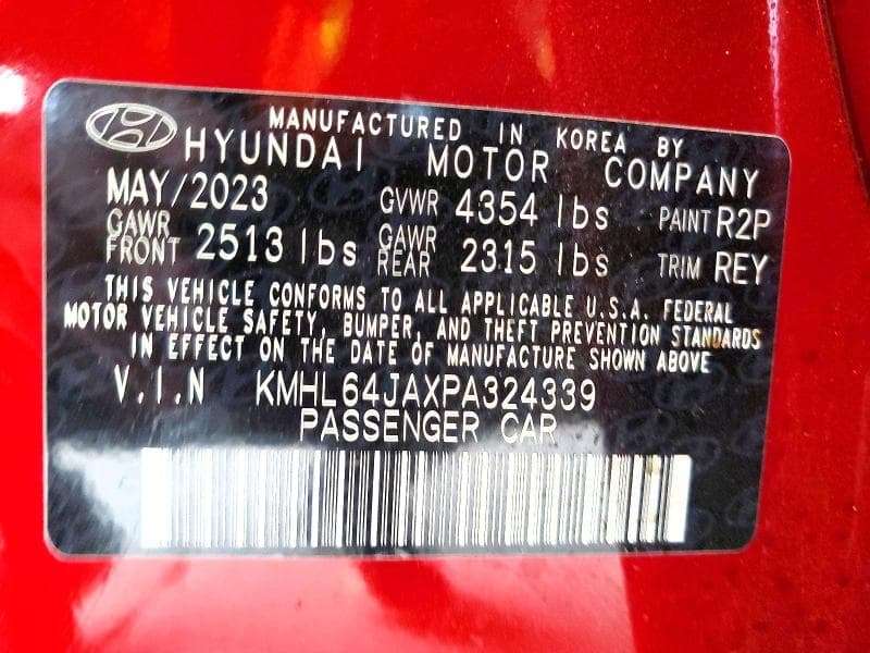 2023 HYUNDAI SONATA SEL 12