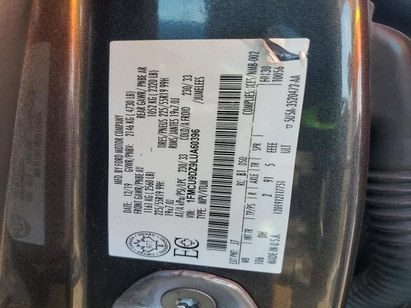 2020 FORD ESCAPE TITANIUM 14