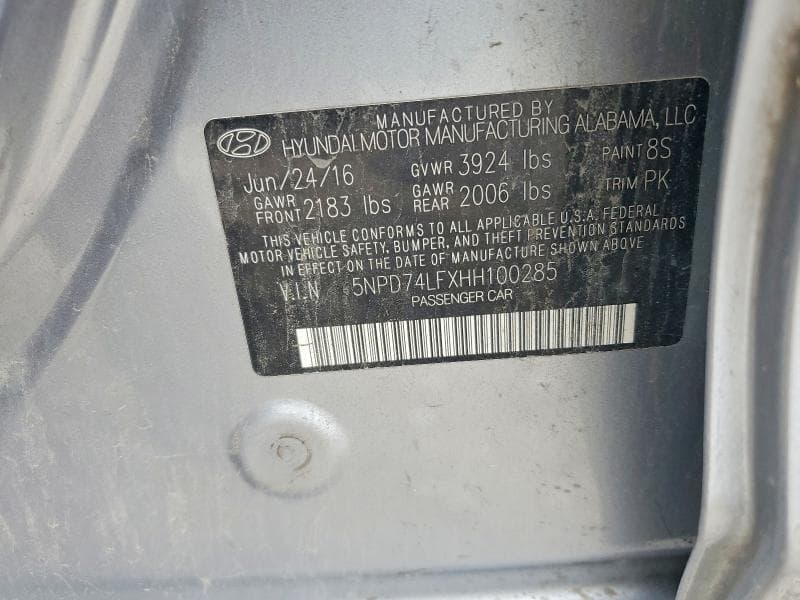 2017 HYUNDAI ELANTRA SE 12
