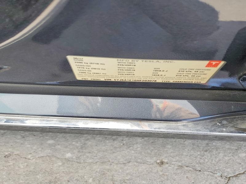 2017 TESLA MODEL S 12