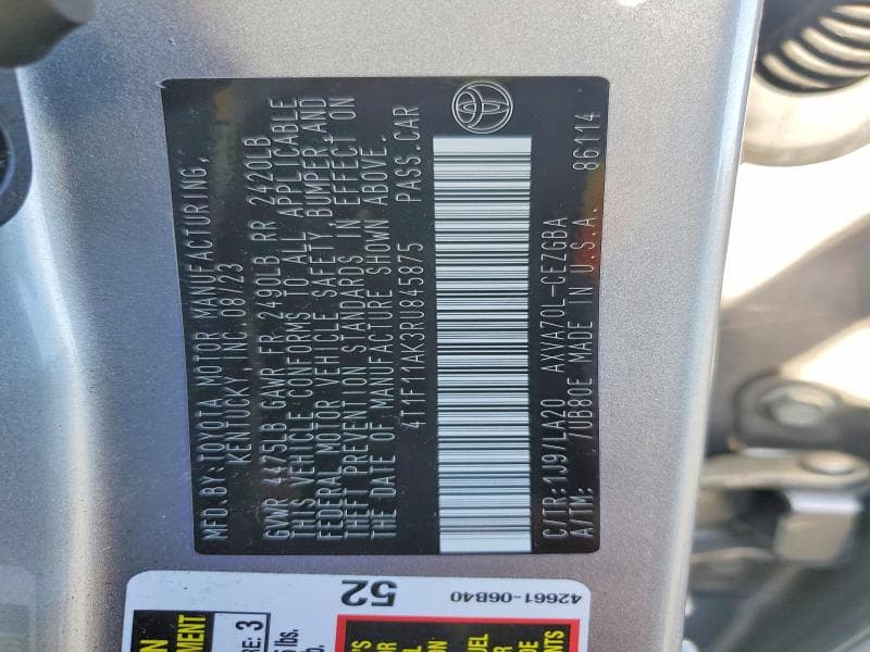 2024 TOYOTA CAMRY XLE 12