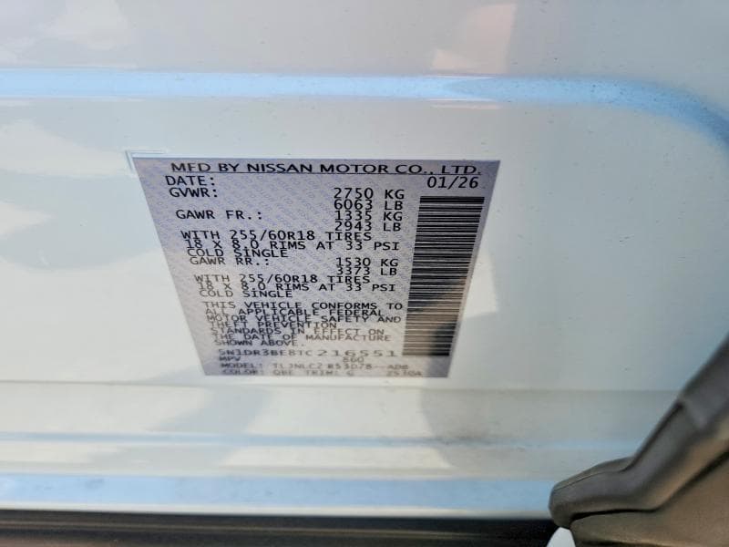 2026 NISSAN PATHFINDER SV 13