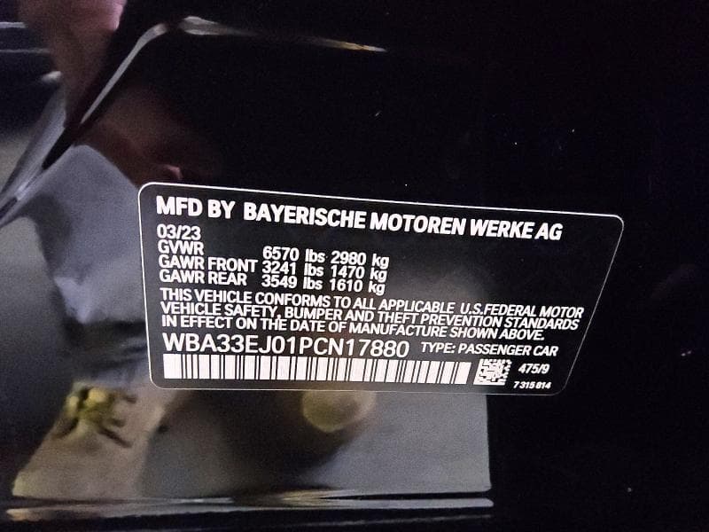 2023 BMW 760 XI 12