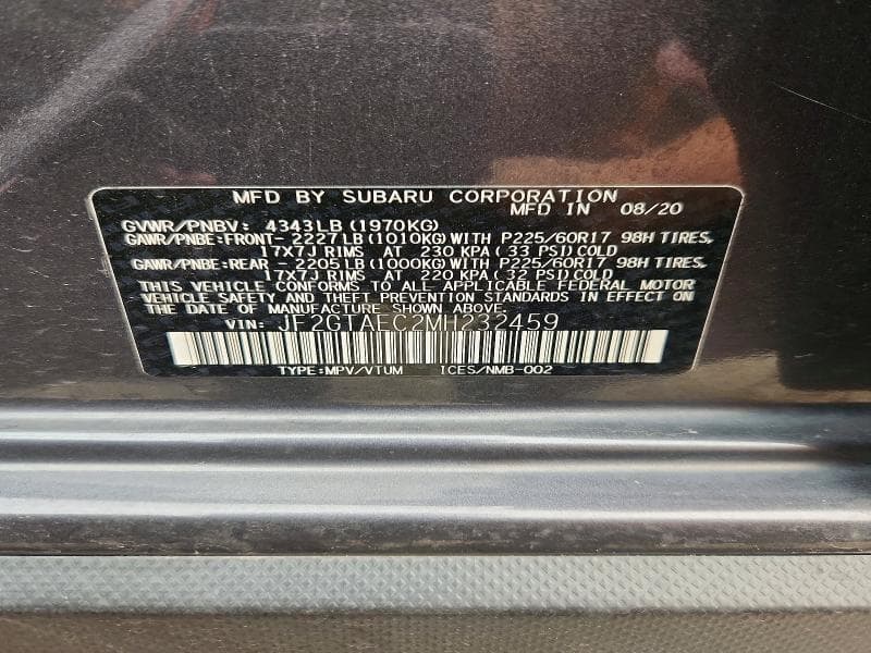 2021 SUBARU CROSSTREK PREMIUM 14