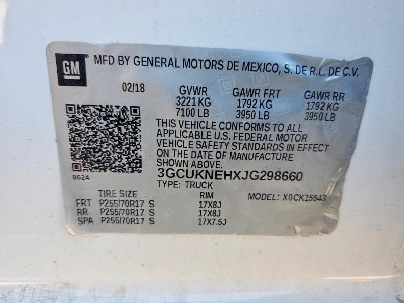 2018 CHEVROLET SILVERADO K1500 12