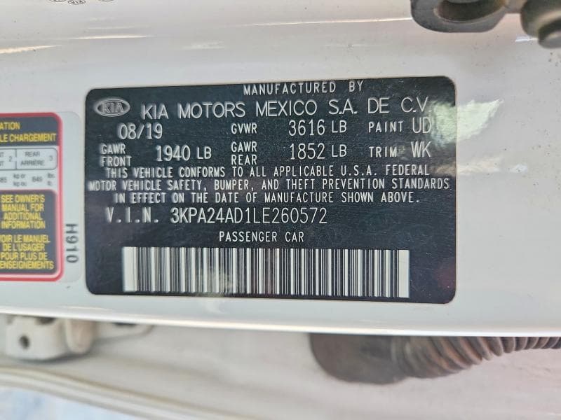 2020 KIA RIO LX 12