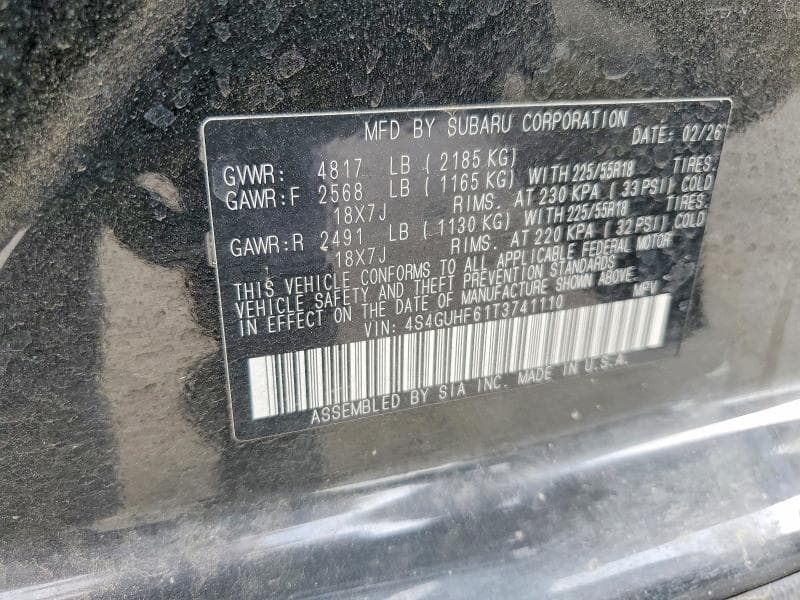 2026 SUBARU CROSSTREK SPORT 12