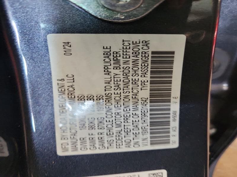 2024 HONDA CIVIC EXL 12