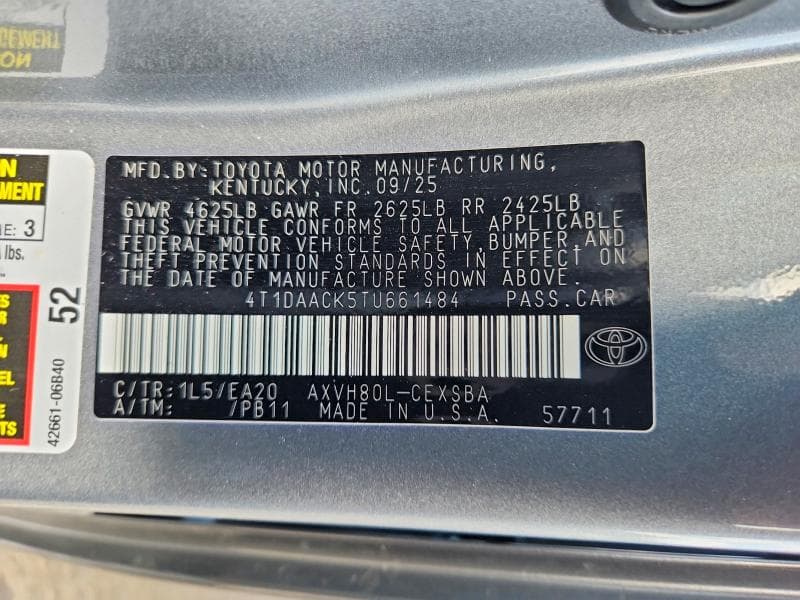 2026 TOYOTA CAMRY SE 13