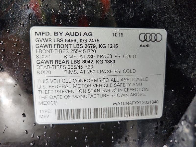 2020 AUDI Q5 PREMIUM PLUS 12