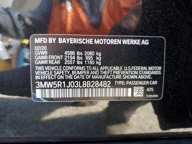 2020 BMW 330I NA 13