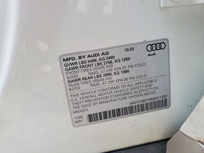 2021 AUDI Q5 PRESTIGE 13