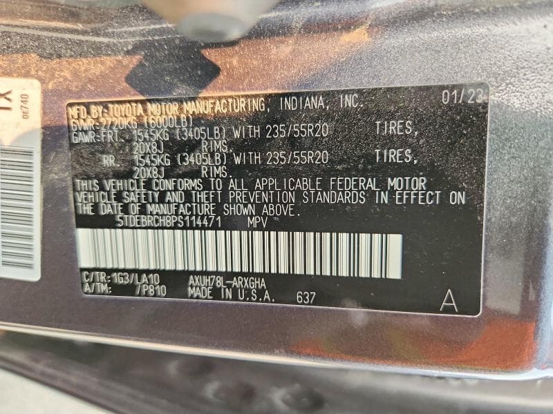 2023 TOYOTA HIGHLANDER HYBRID PLATINUM PLATINUM 13