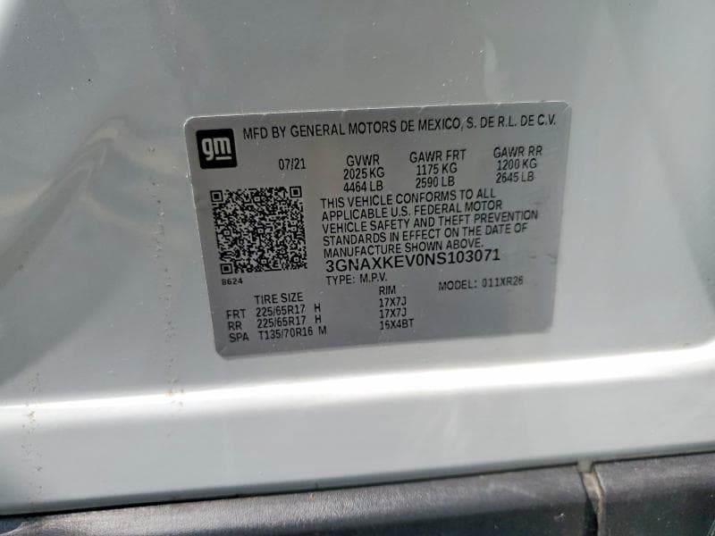 2022 CHEVROLET EQUINOX LT LT 14
