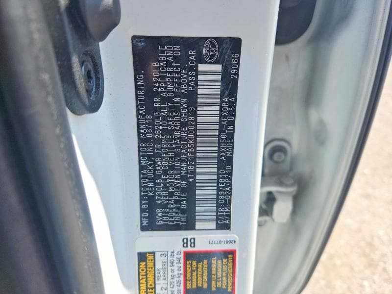 2019 TOYOTA AVALON HYBRID XSE 12
