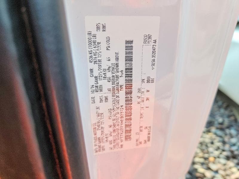 2017 FORD F250 SUPER DUTY 12