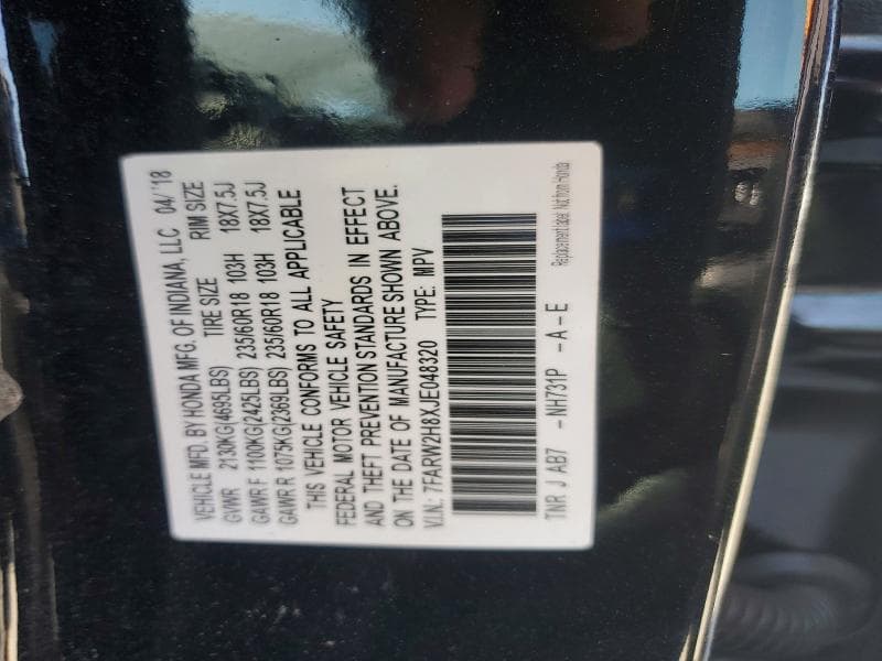 2018 HONDA CR-V EXL 13