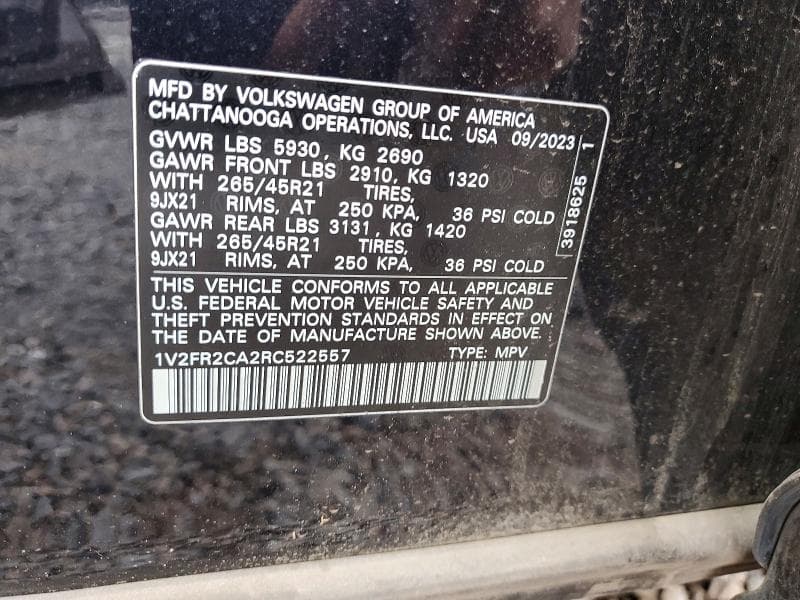 2024 VOLKSWAGEN ATLAS SEL PREMIUM R-LINE SEL PREMIUM R-LINE 13