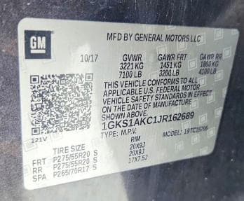 2018 GMC YUKON SLE 13
