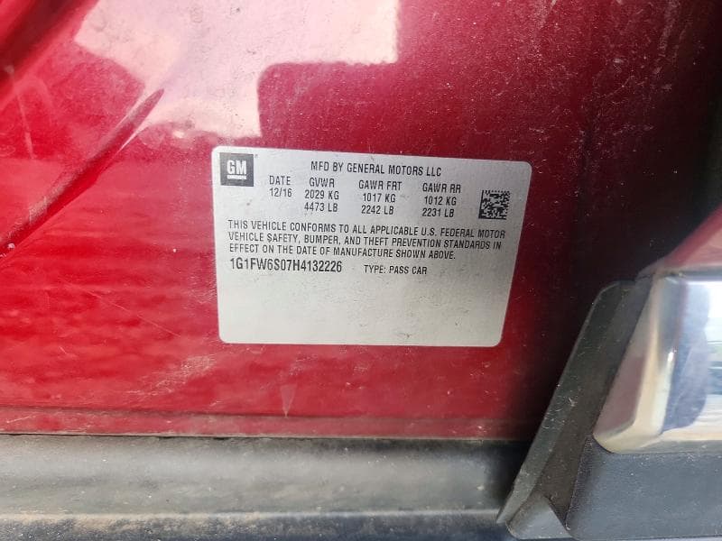 2017 CHEVROLET BOLT EV LT 12