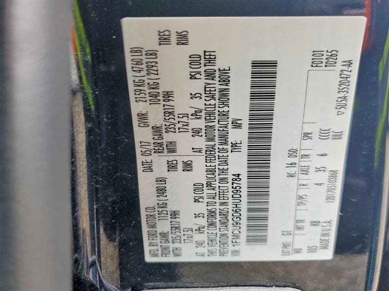 2017 FORD ESCAPE SE SE 13