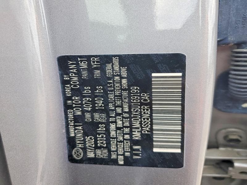 2025 HYUNDAI ELANTRA HYBRID BLUE BLUE 13