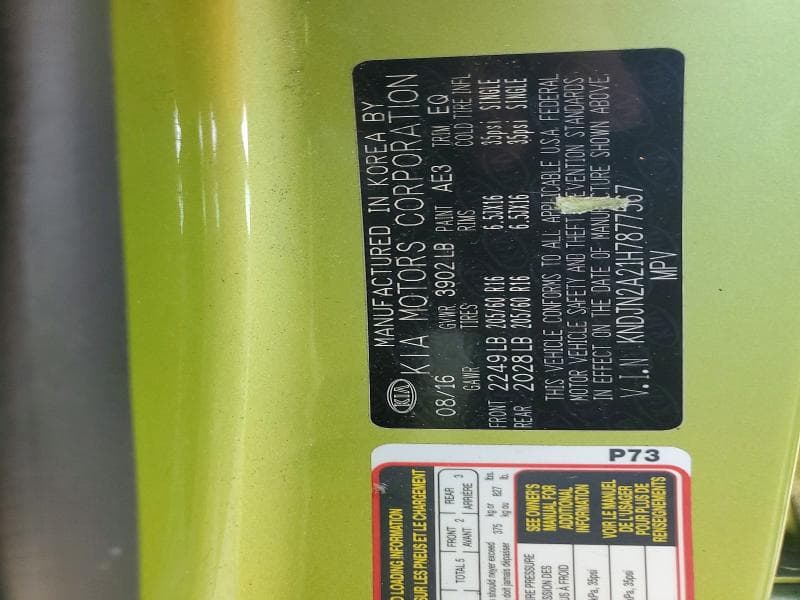 2017 KIA SOUL BASE BASE 13